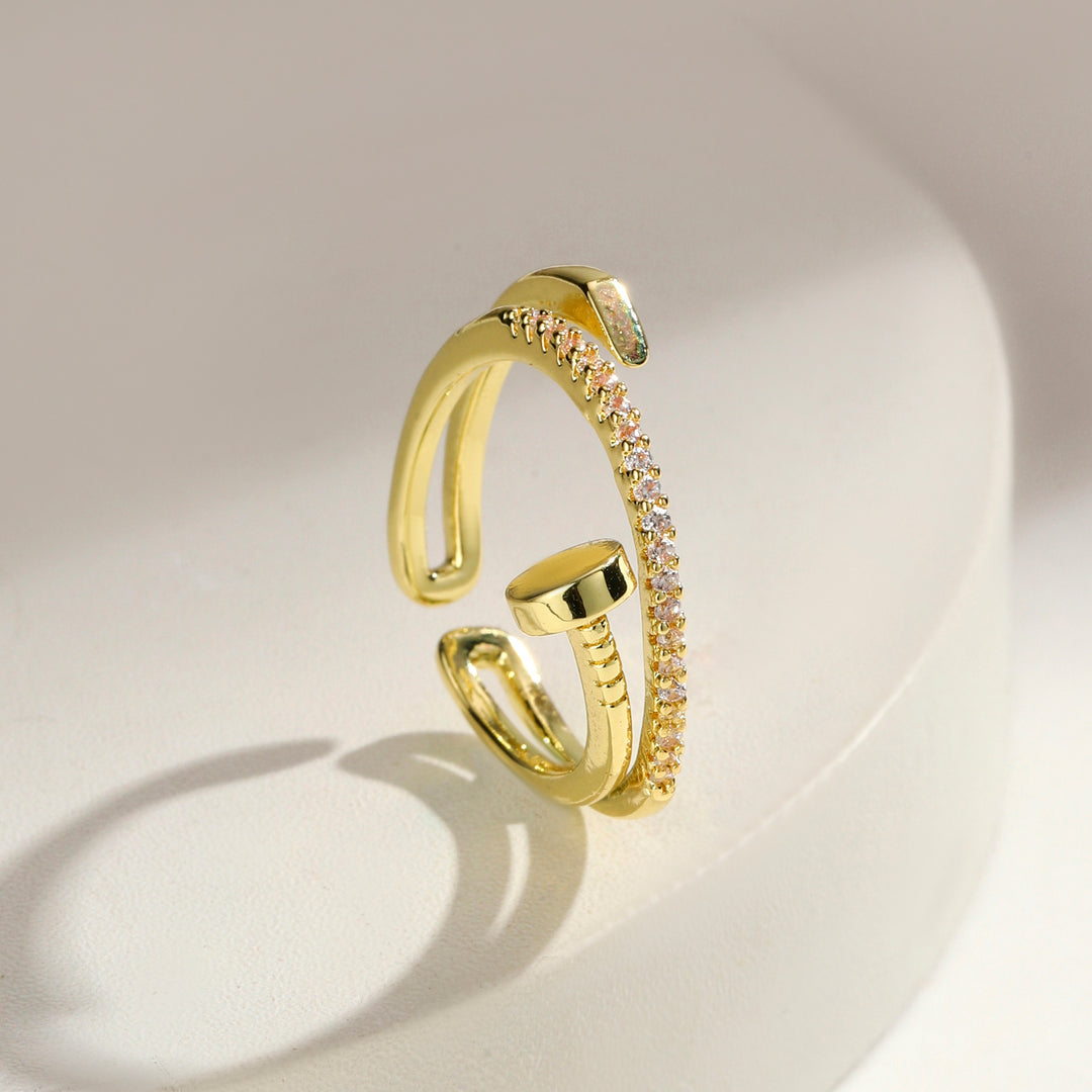 Spiral Nail Spark Ring
