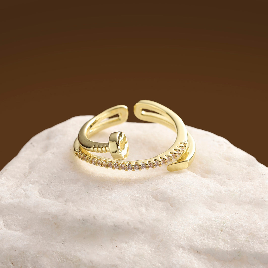 Spiral Nail Spark Ring