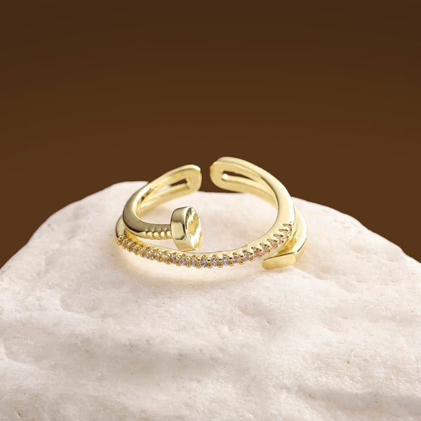 Spiral Nail Spark Ring