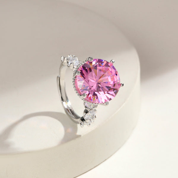 Rosé Radiance Solitaire Ring