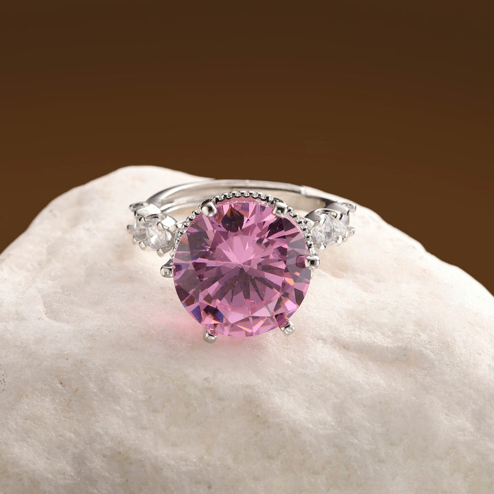 Rosé Radiance Solitaire Ring