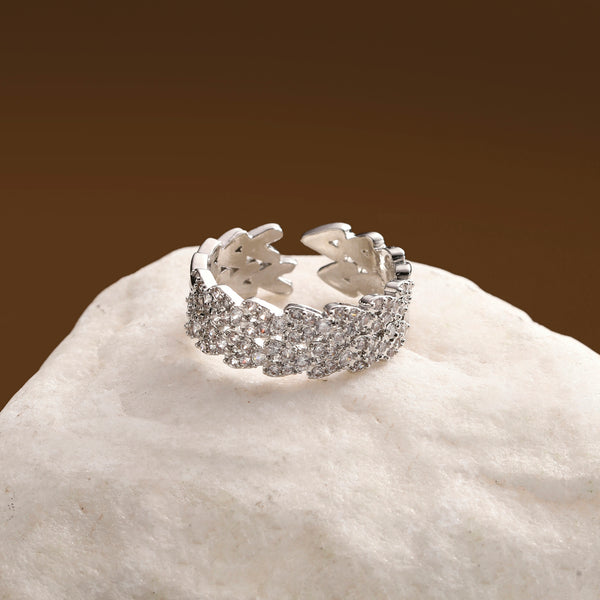 Celestine Ivy Twist Crystal Ring