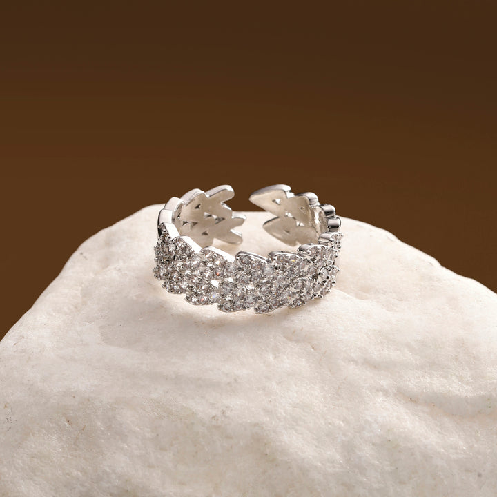 Celestine Ivy Twist Crystal Ring
