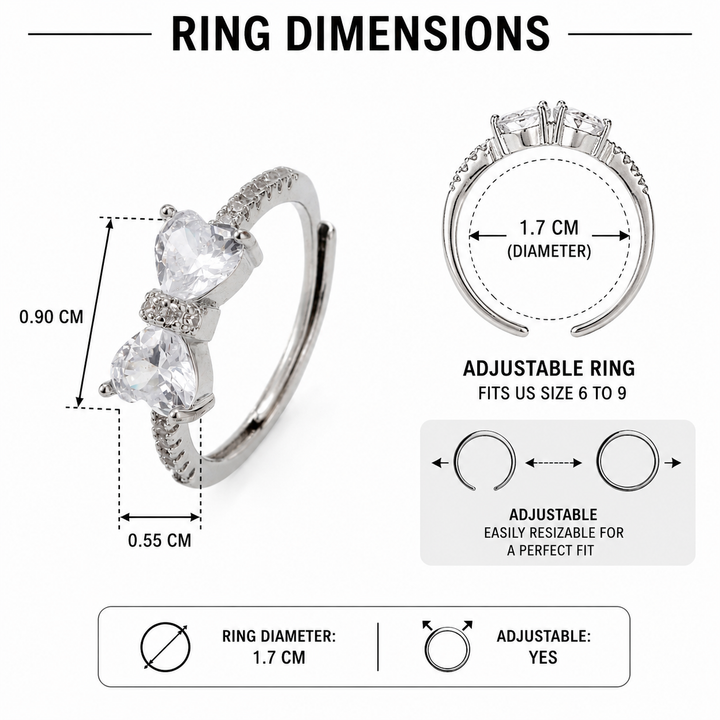 Eternal Bow Crystal Ring