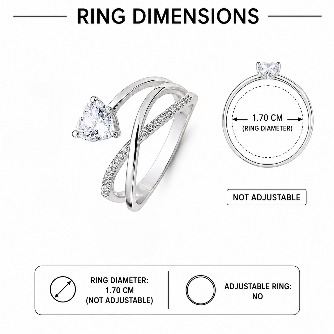 Eternal Heart Infinity Crystal Ring