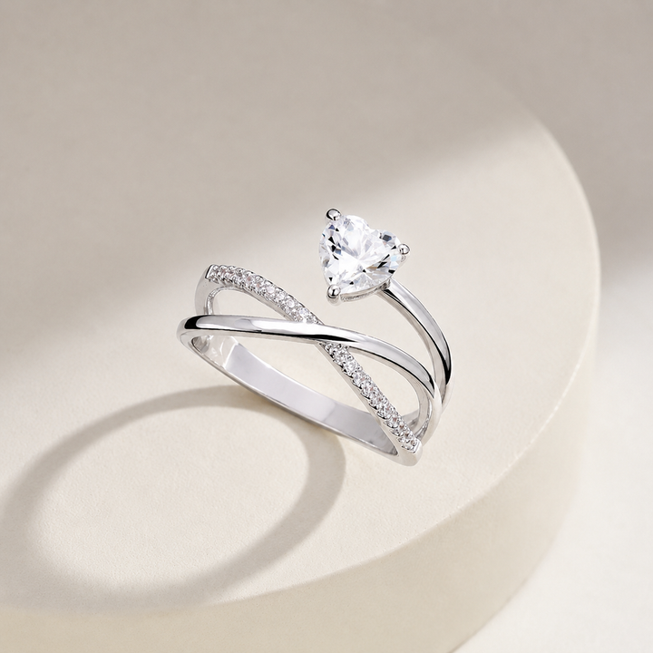 Eternal Heart Infinity Crystal Ring