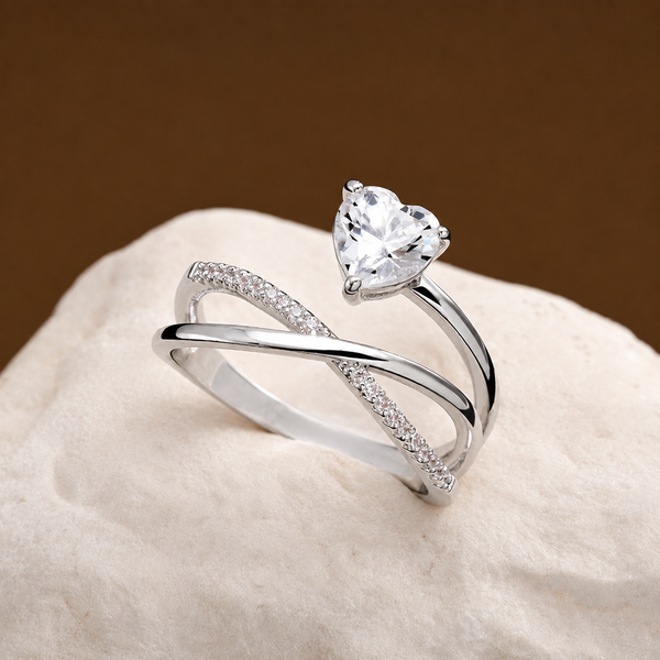 Eternal Heart Infinity Crystal Ring