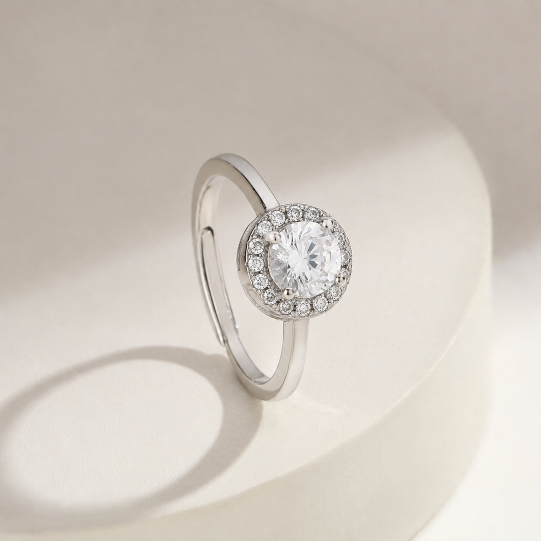 Radiant Dome Crystal Statement Ring