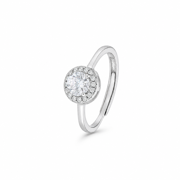 Radiant Dome Crystal Statement Ring