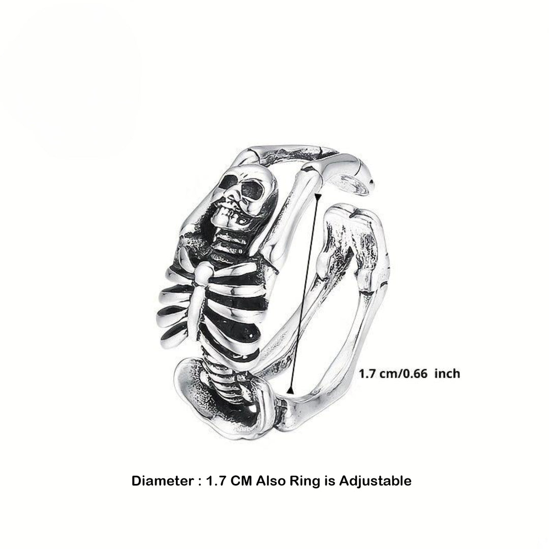 Death Grip Skull Wrap Ring