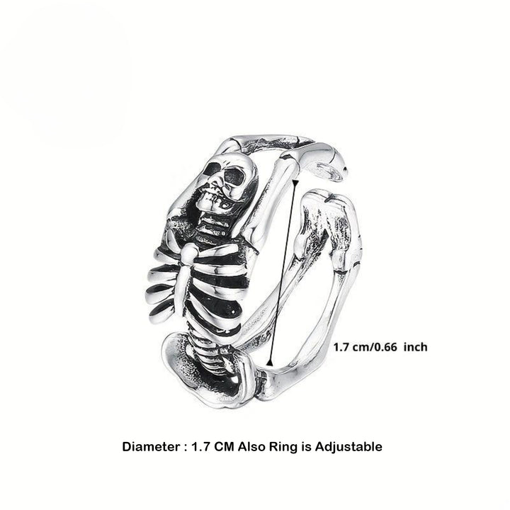 Death Grip Skull Wrap Ring