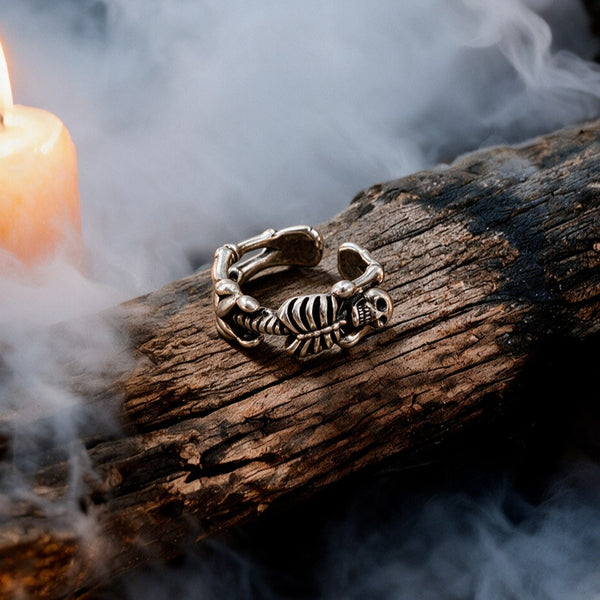 Death Grip Skull Wrap Ring