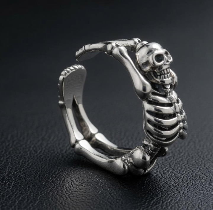 Death Grip Skull Wrap Ring