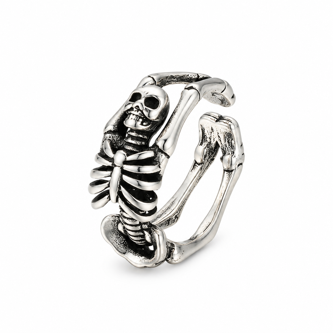 Death Grip Skull Wrap Ring