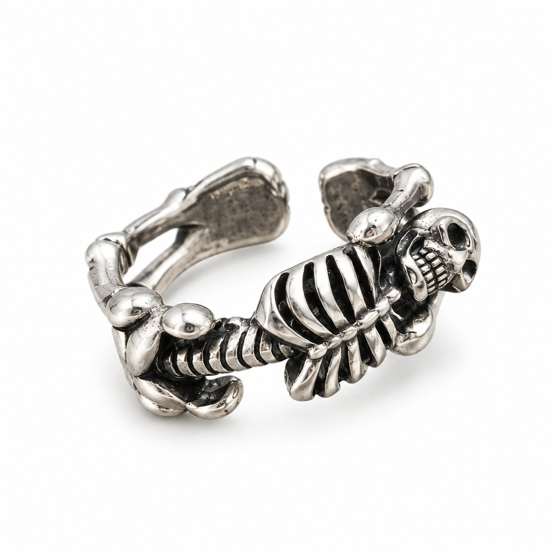Death Grip Skull Wrap Ring