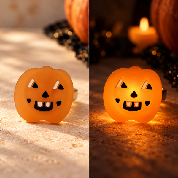 Pumpkin Grin Halloween Ring