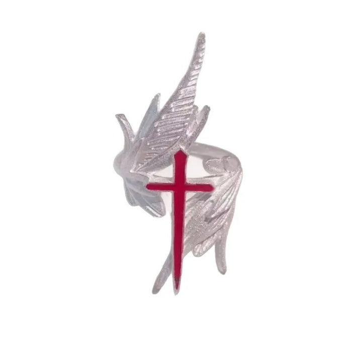 Blood cross White Wing Ring