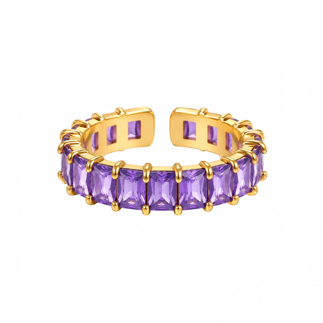 Lilac Ice Baguette Eternity Ring