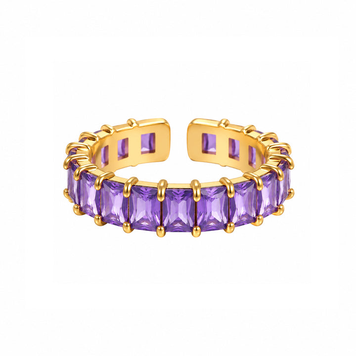 Lilac Ice Baguette Eternity Ring