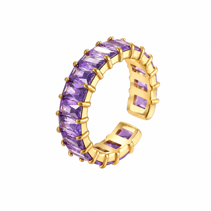 Lilac Ice Baguette Eternity Ring