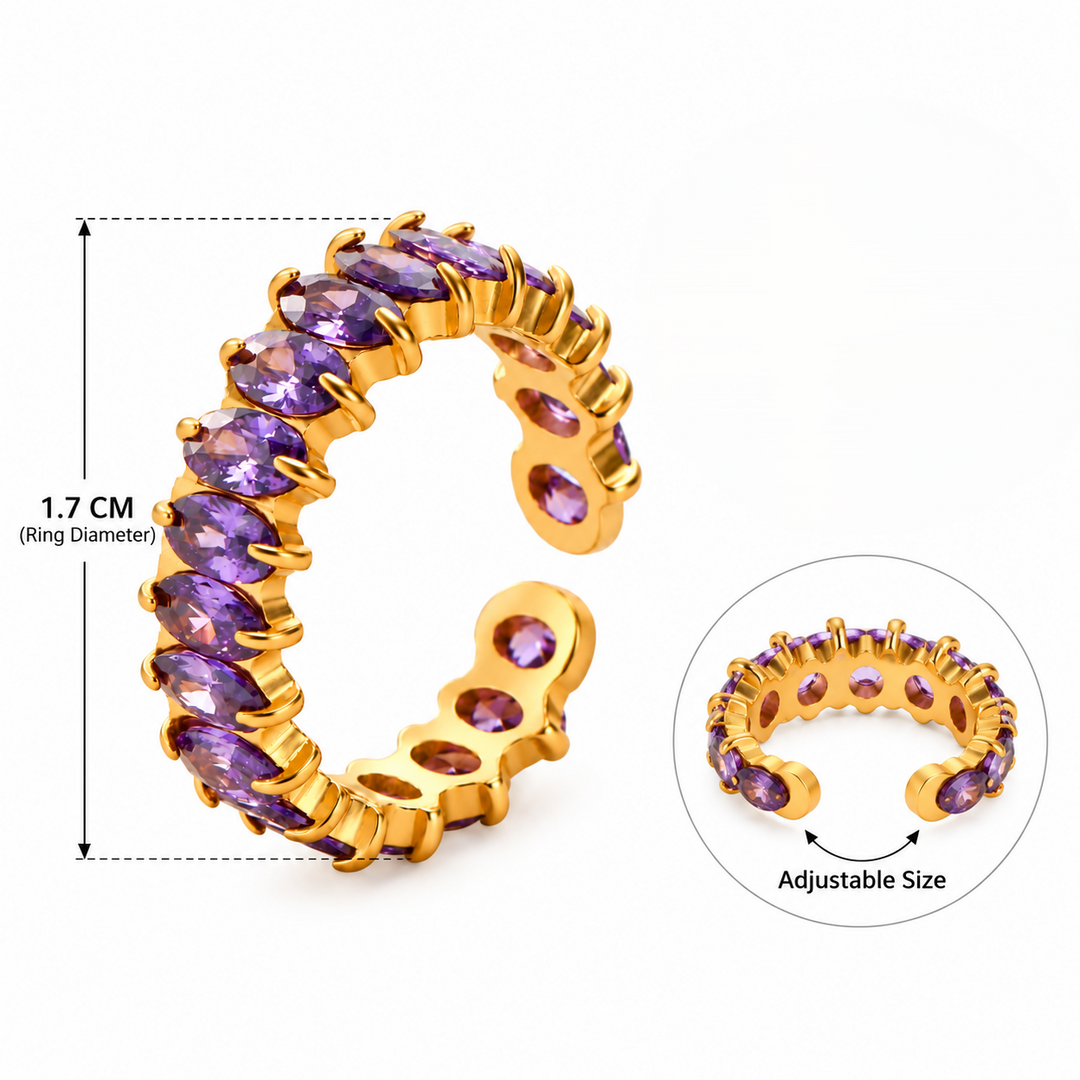 Lavender Luxe Oval Eternity Ring