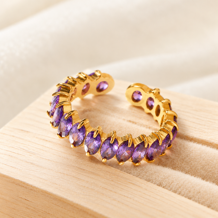 Lavender Luxe Oval Eternity Ring