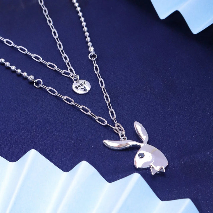 Rabbit Double Layer Necklace - Salty Accessories
