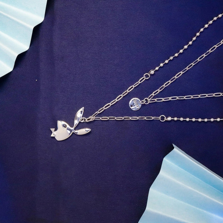 Rabbit Double Layer Necklace - Salty Accessories