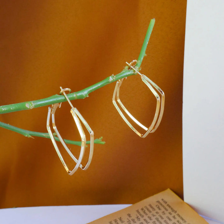 Rachel Green's square hoop Earrings