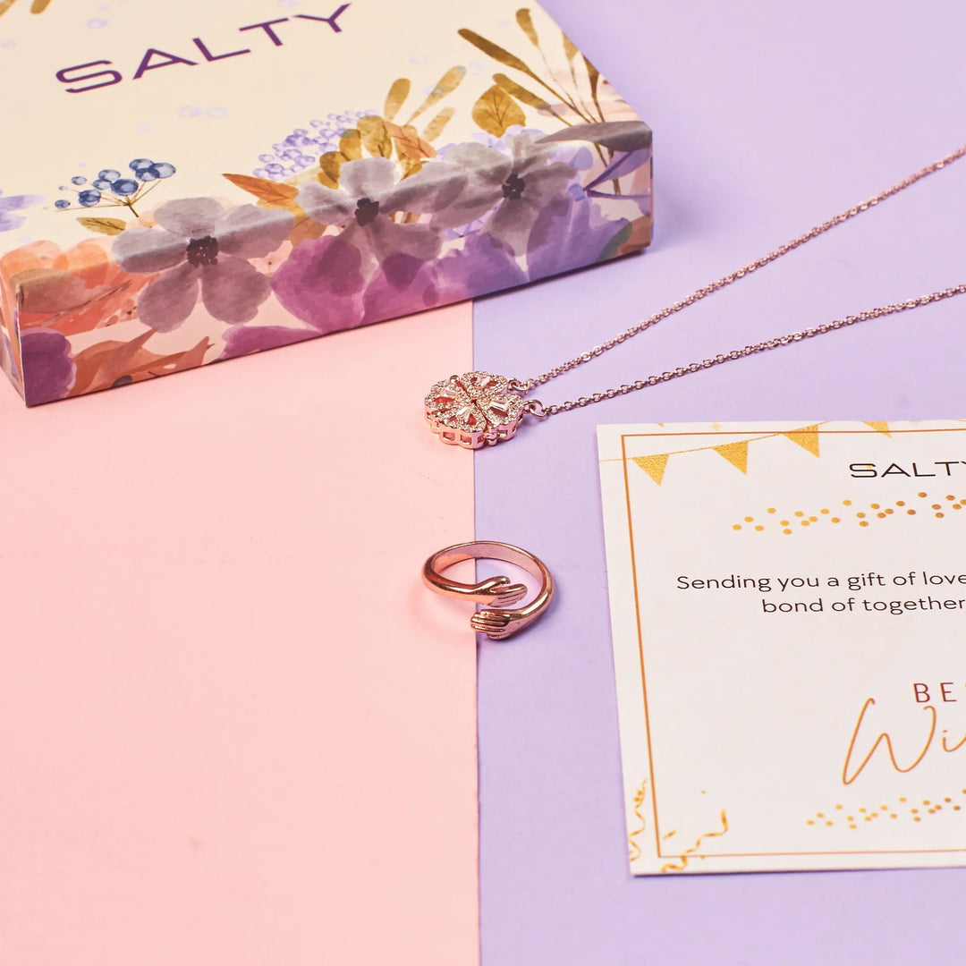 Radiant Rose-Gold Love Box for Her | Salty