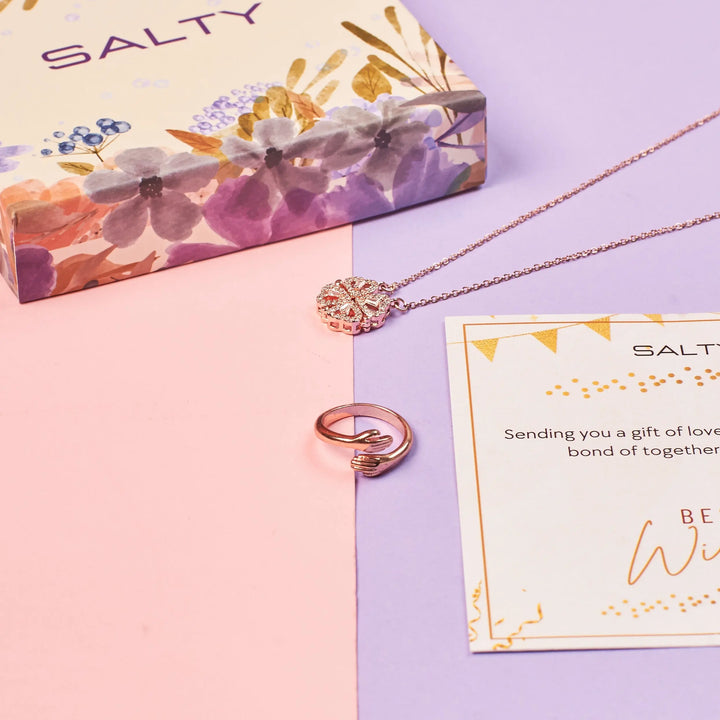 Radiant Rose-Gold Love Box for Her | Salty
