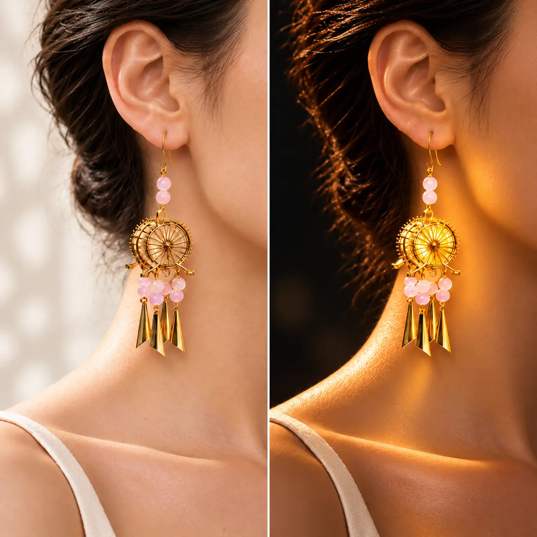 Radiant Utsav Halo Tassel Dangler Earrings - Preorder · Ships 16th | Salty
