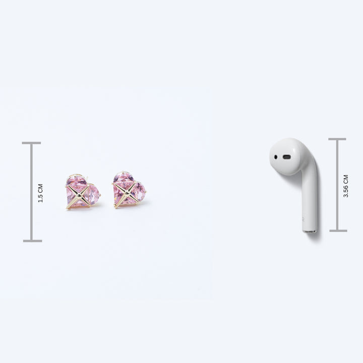 Raspberry Crystal Earrings