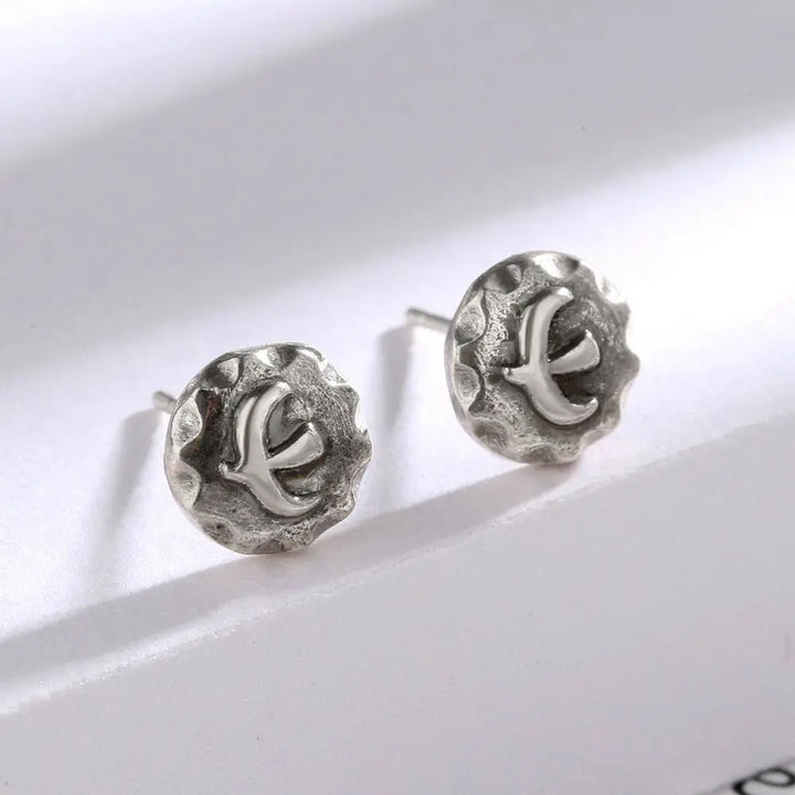 Raven Silver Studs