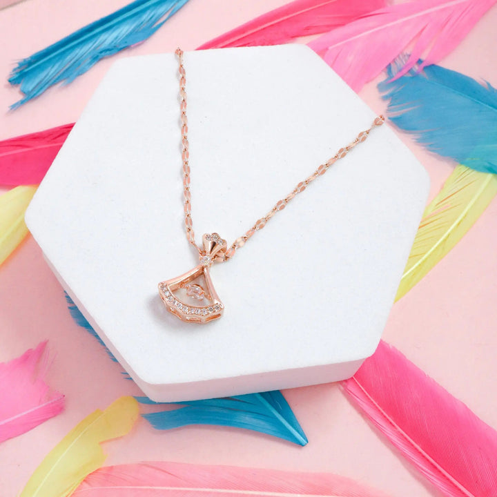 Raya Bell Rose Gold Necklace - Salty Accessories