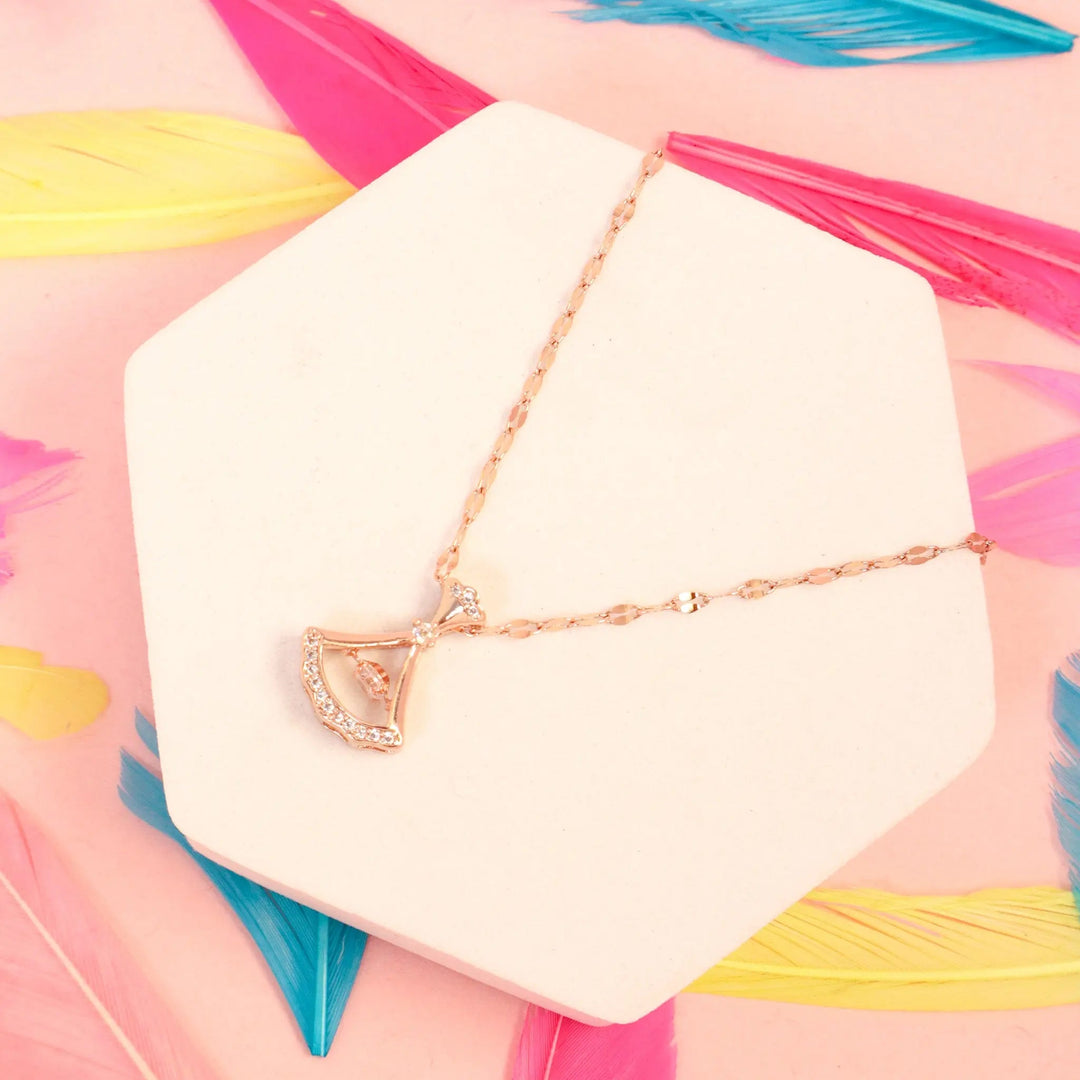Raya Bell Rose Gold Necklace - Salty Accessories