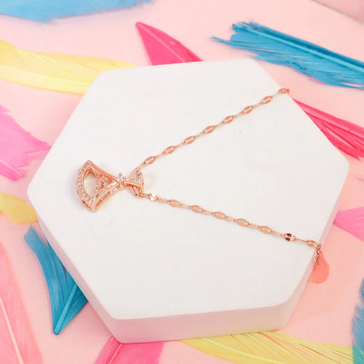 Raya Bell Rose Gold Necklace - Salty Accessories