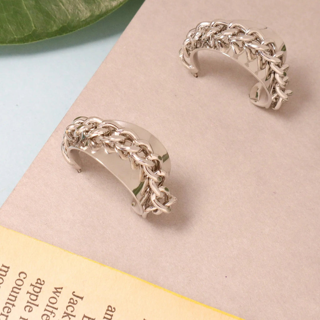 Rebel Silver Earrings - Salty Accessories
