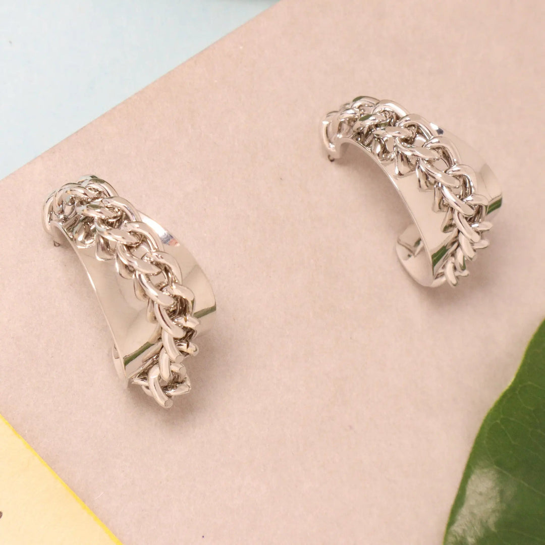Rebel Silver Earrings - Salty Accessories