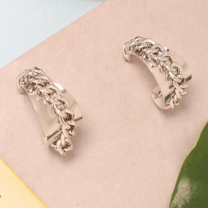 Rebel Silver Earrings - Salty Accessories
