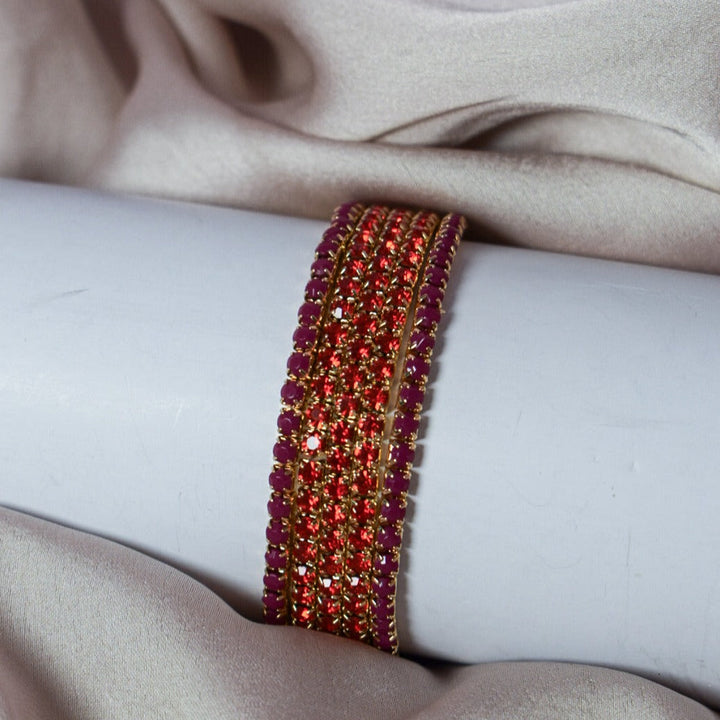 Red Ruby Affair Stackable Bands (Set of 5) - Salty Accessories