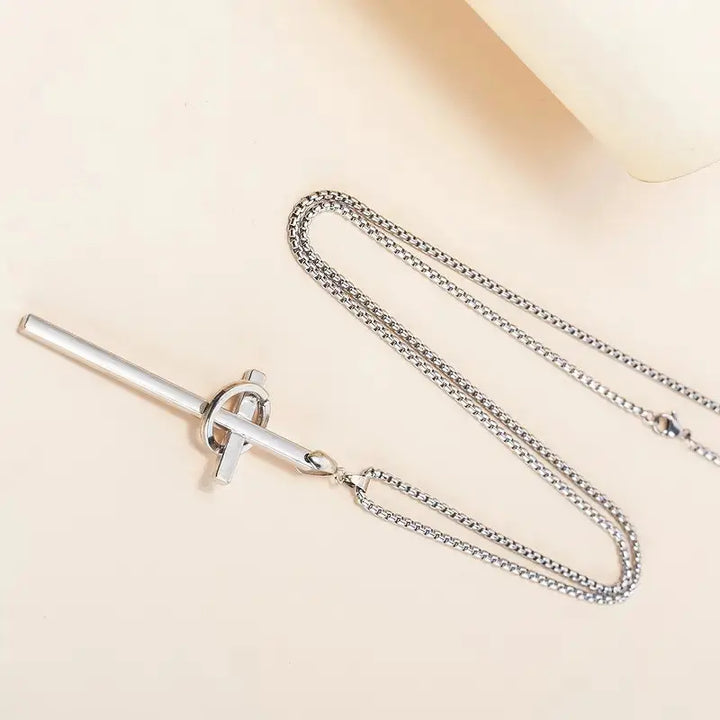 Redeemer Cross Silver Chain