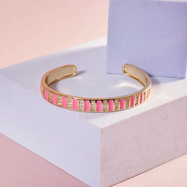 Regal Blush Charm Cuff