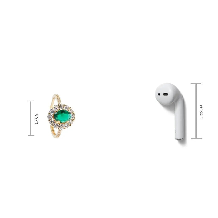 Regal Green Diamond Ring | Salty