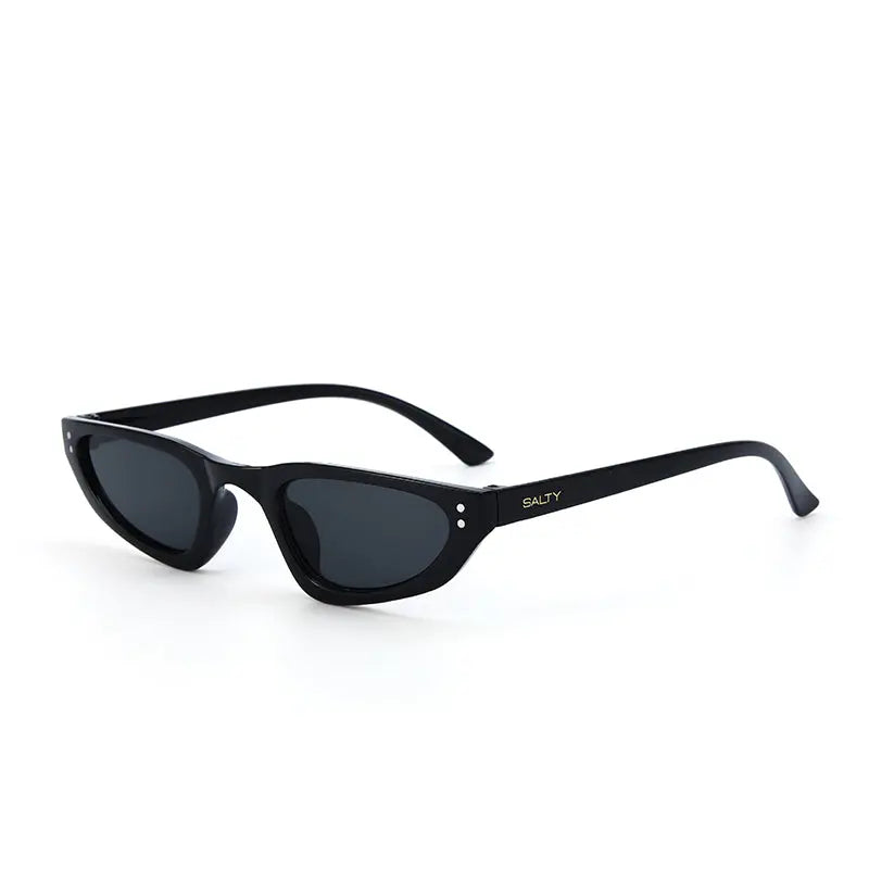 Retro Cat-Eye Shades – Nude Black | Salty