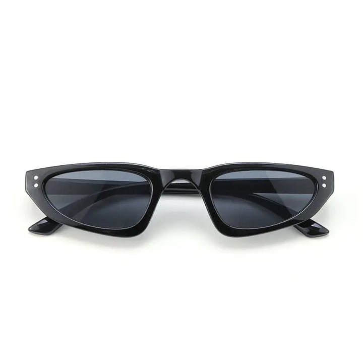Retro Cat-Eye Shades – Nude Black | Salty