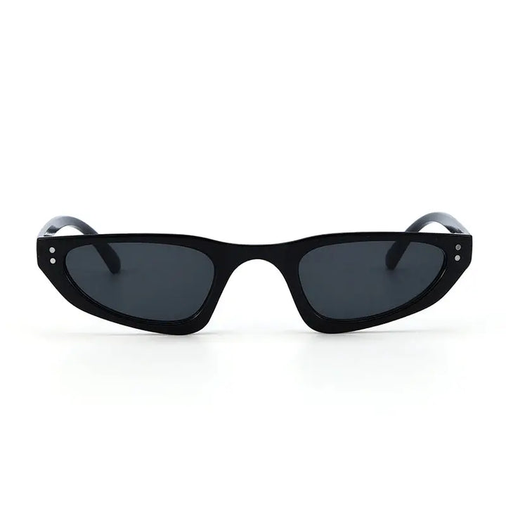 Retro Cat-Eye Shades – Nude Black | Salty