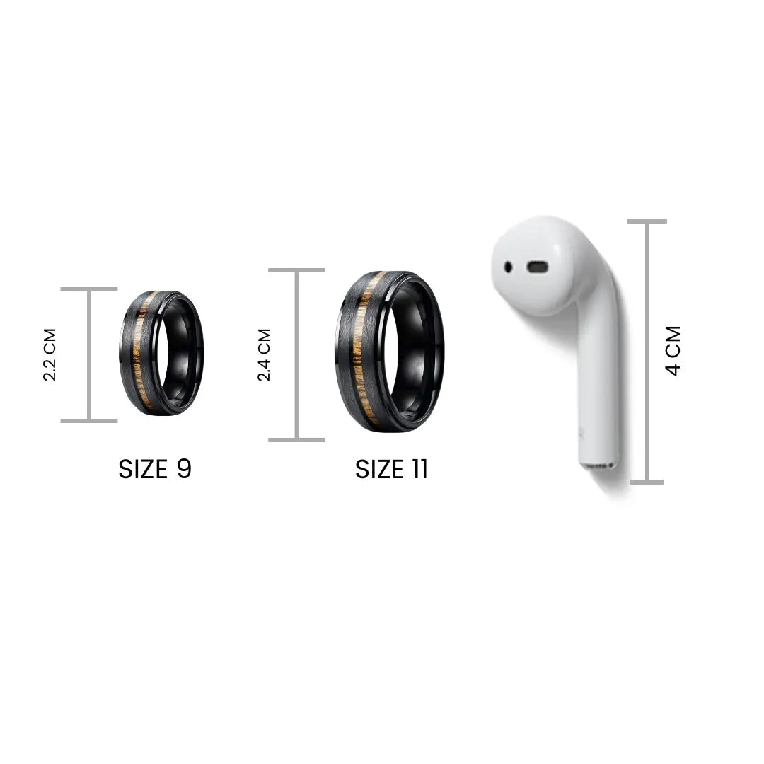 Retro Tungsten Ring - Salty Accessories