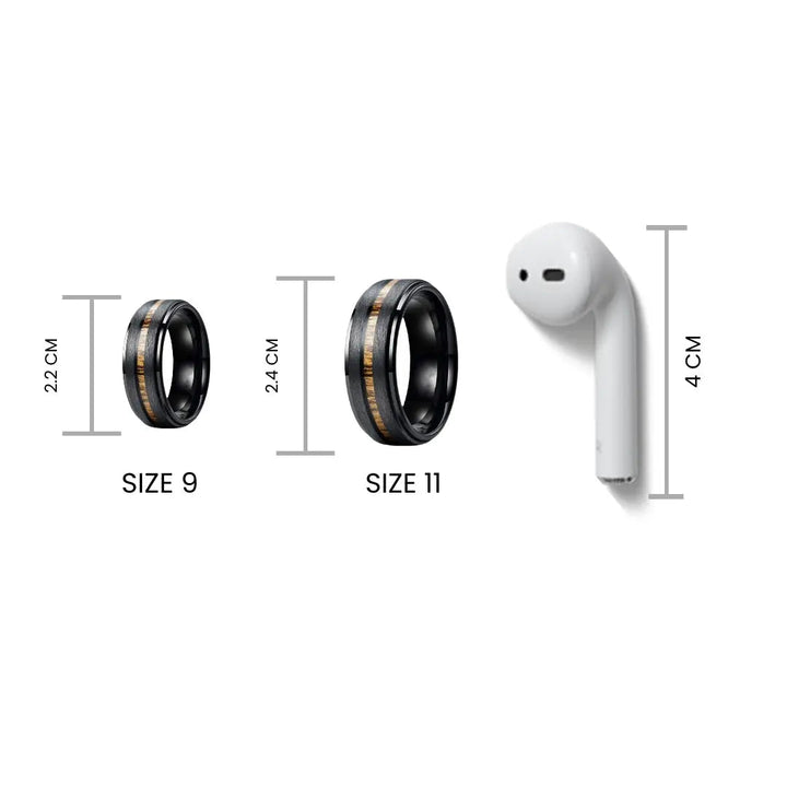 Retro Tungsten Ring - Salty Accessories