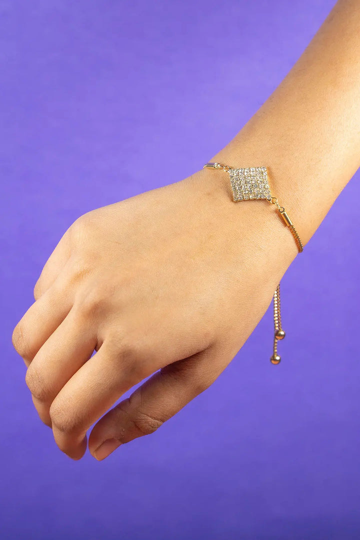 Rhombus Gold Bracelet - Salty Accessories